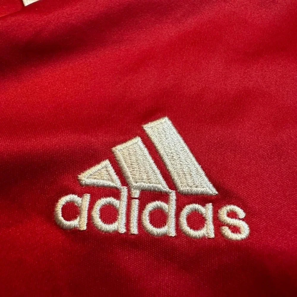 Adidas FC Dallas soccer futbol shirt‎ jersey in red and navy